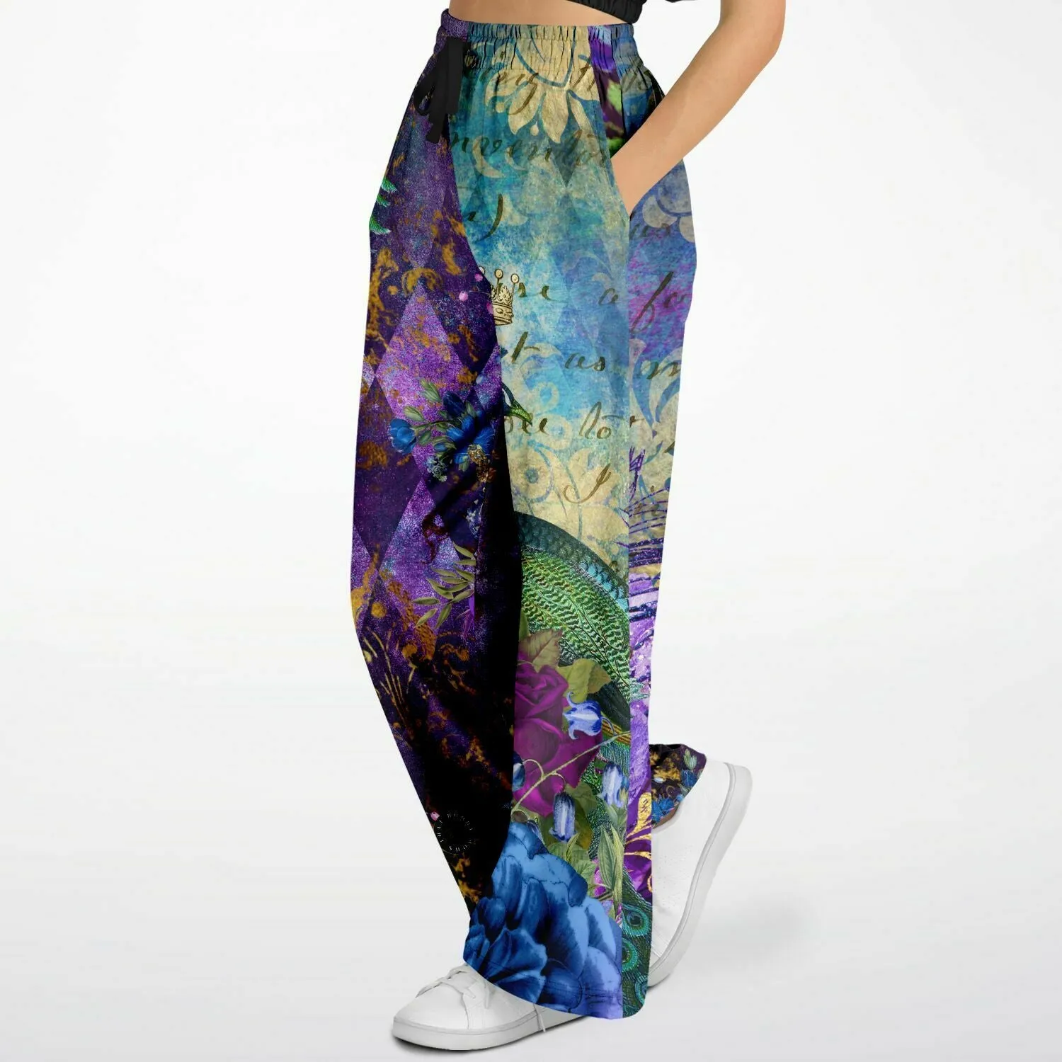 Purple Fusion Eco-Poly Stretchy Phat Bellbottoms