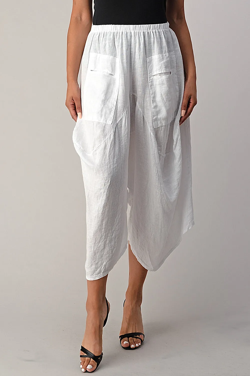 Raw Moda Italian Linen Pants Skirt