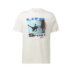 Reebok Graphic Series Spectator Sport Hoop Tee White