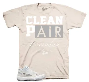 Retro 11 IE Orewood Brown Shirt - Clean Pair - Sand