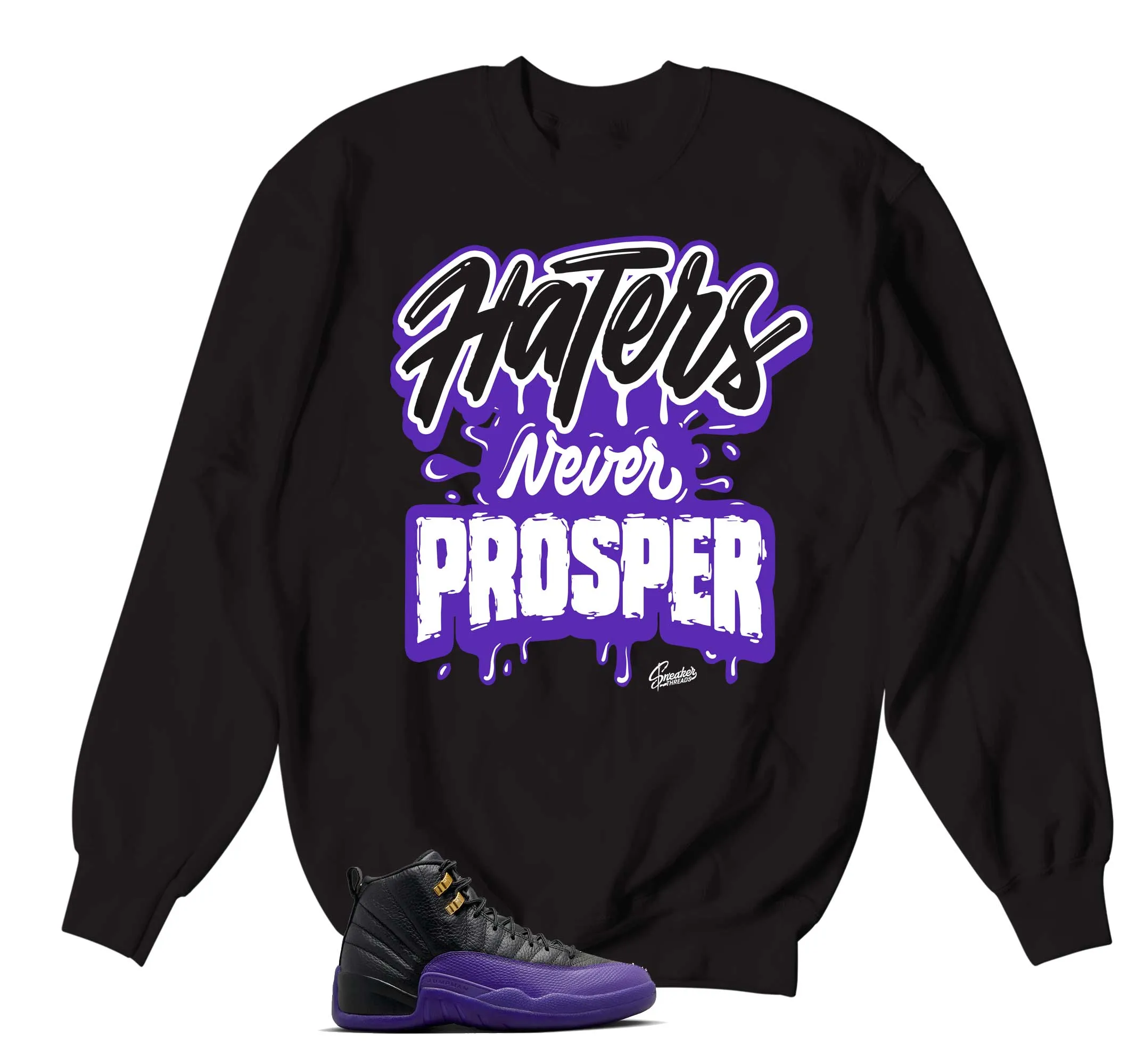 Retro 12 Field Purple Prosper Sweater