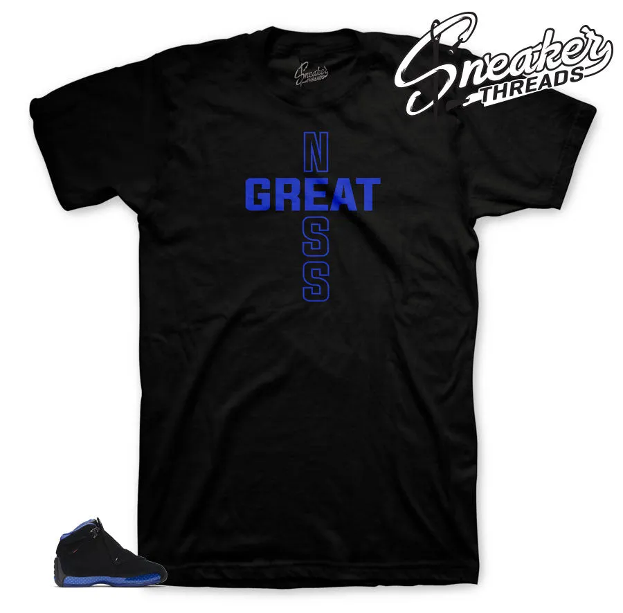 Retro 18 Royal Greatness Cross Shirt