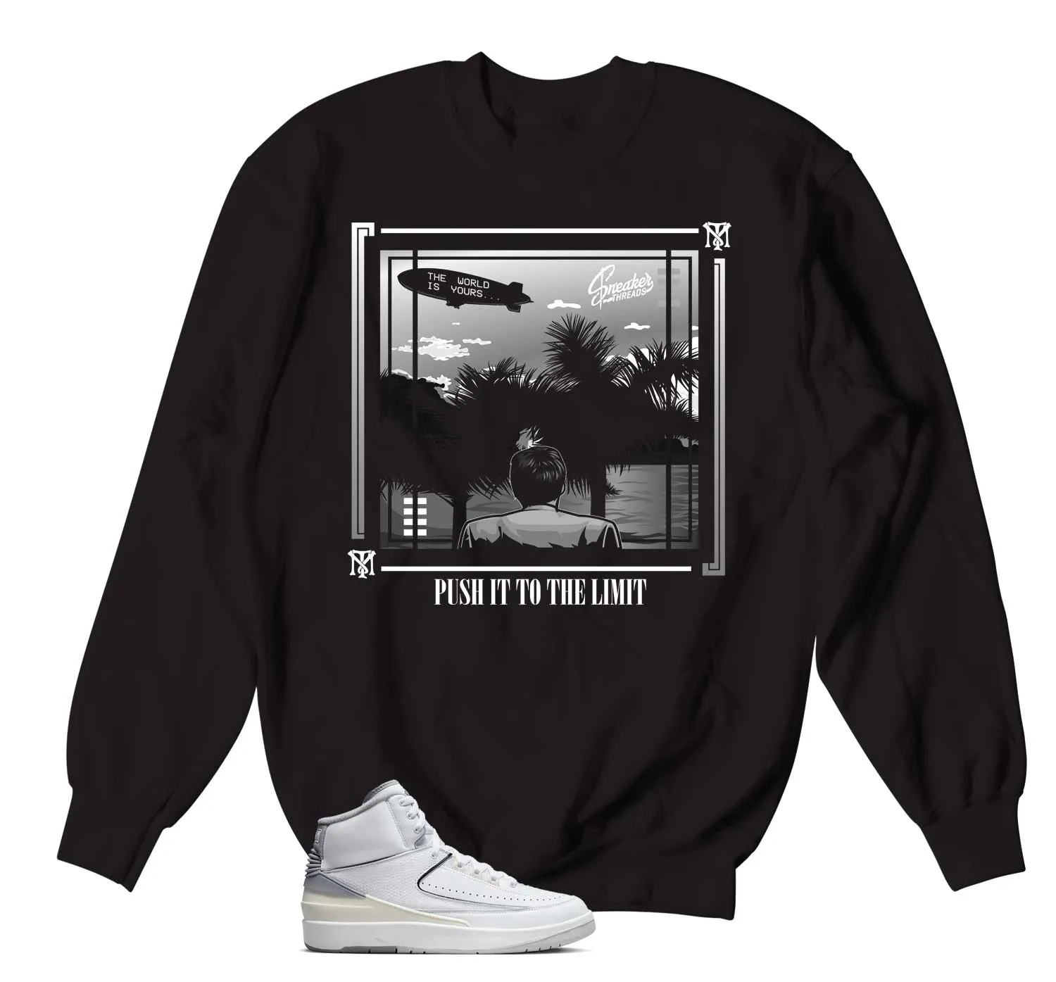 Retro 2 Cement Grey World Is Yours Sweater