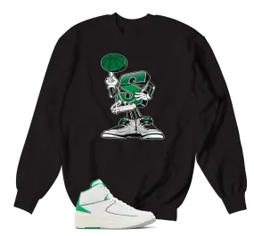 Retro 2 Lucky Green Big S Sweater