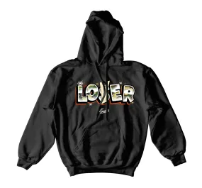 Retro 3 Patchwork Hoody - Lover - Black