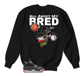 Retro 4 Bred Fly Kicks Sweater