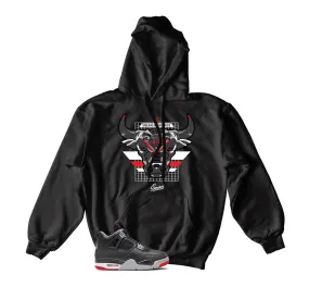 Retro 4 Bred War Bully Hoody