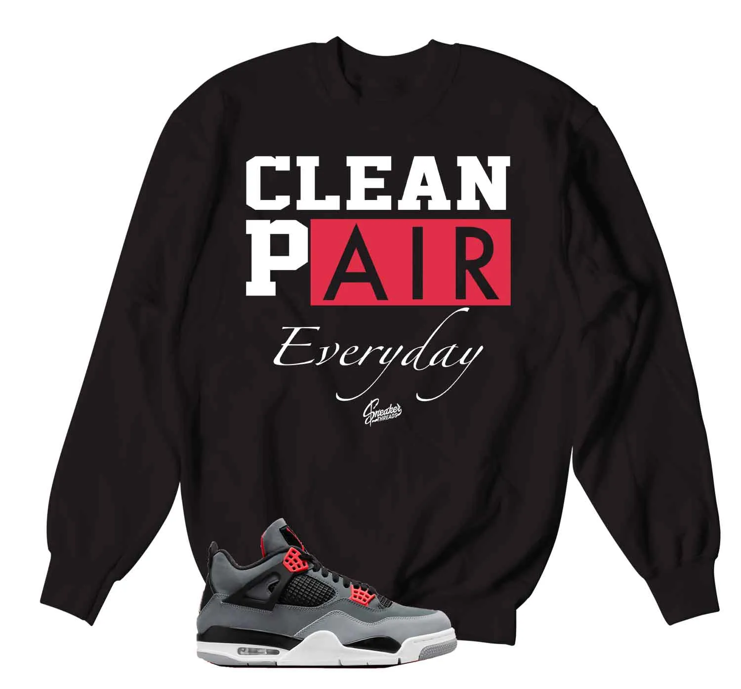 Retro 4 Infrared Clean Pair Sweater