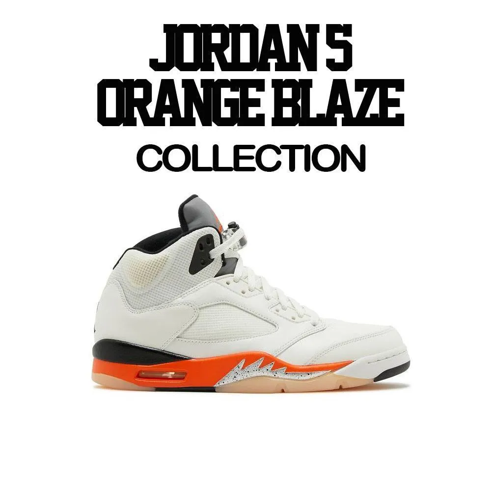 Retro 5 Orange Blaze Sweater - Money Medicine - Black