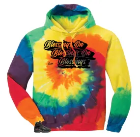 Retro 8 Air Raid Hoody - Blessings - Tye Dye