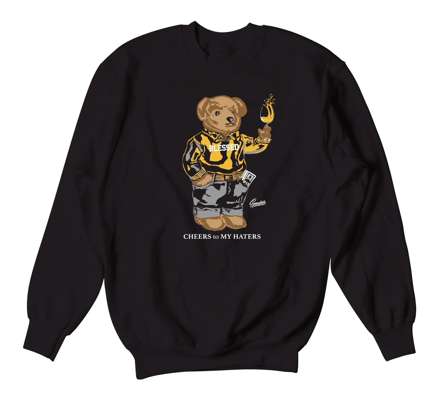 Retro 9 University Gold Cheers Bear Sweater