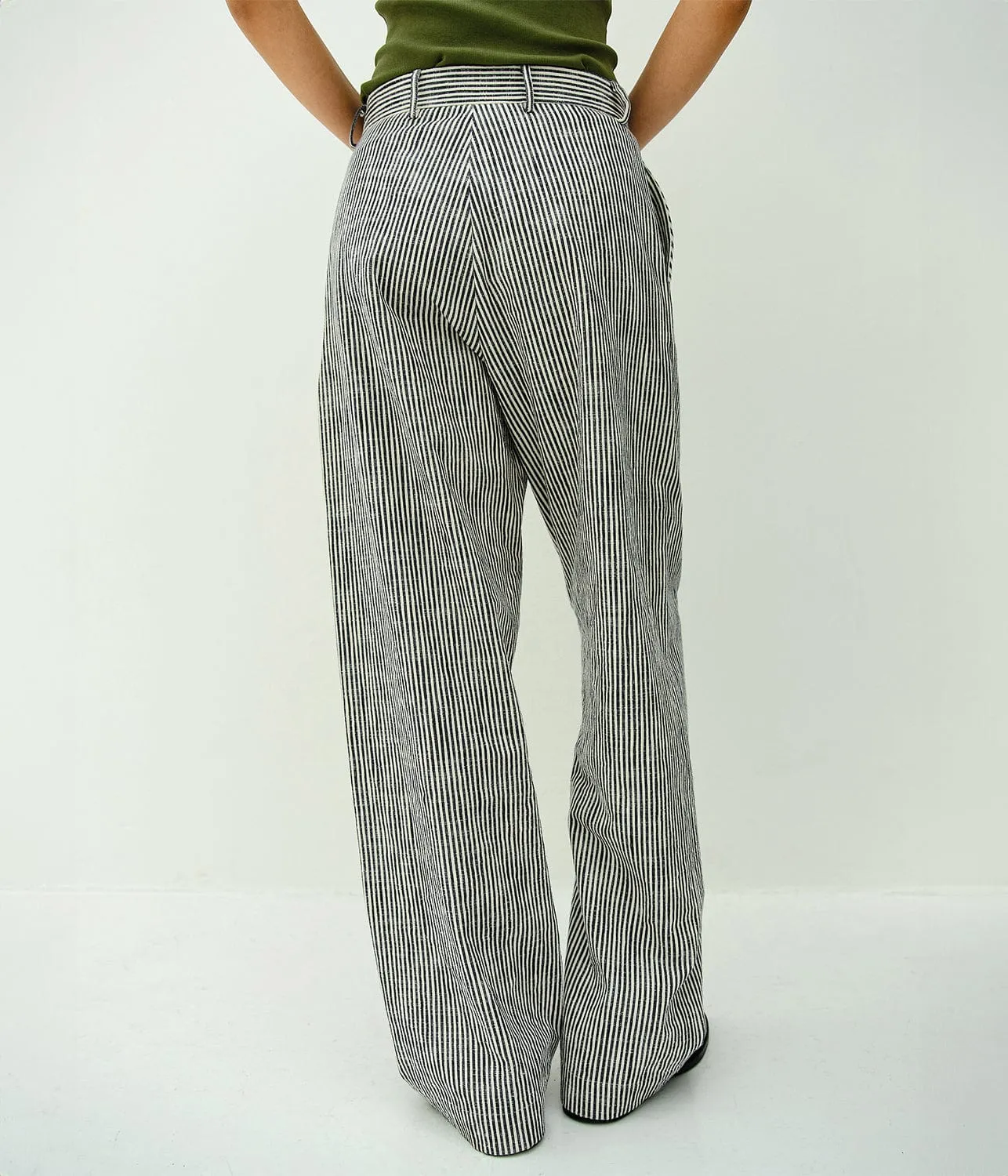 ROWAN PANTS- BLACK/STRAW