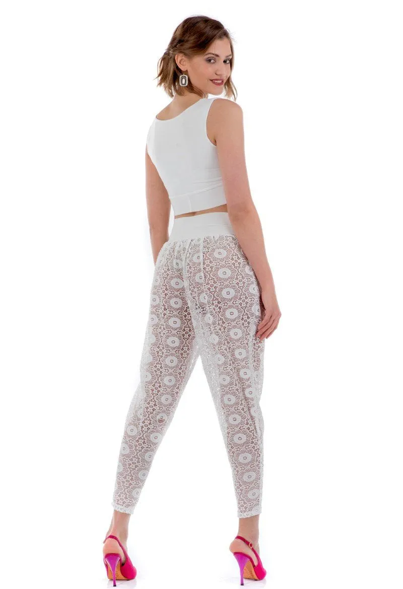 Sheer Laced Tango Pants