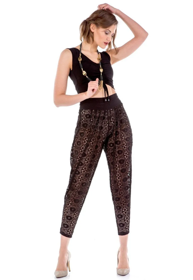 Sheer Laced Tango Pants