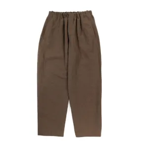 S.K. MANOR HILL TILT PANT BROWN LINEN COTTON NYLON