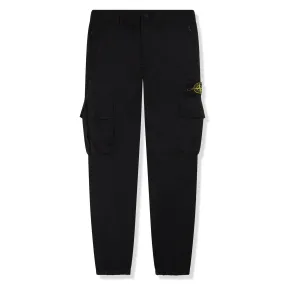 Stone Island 30919 Econyl Nylon Metal Black Cargo Pants