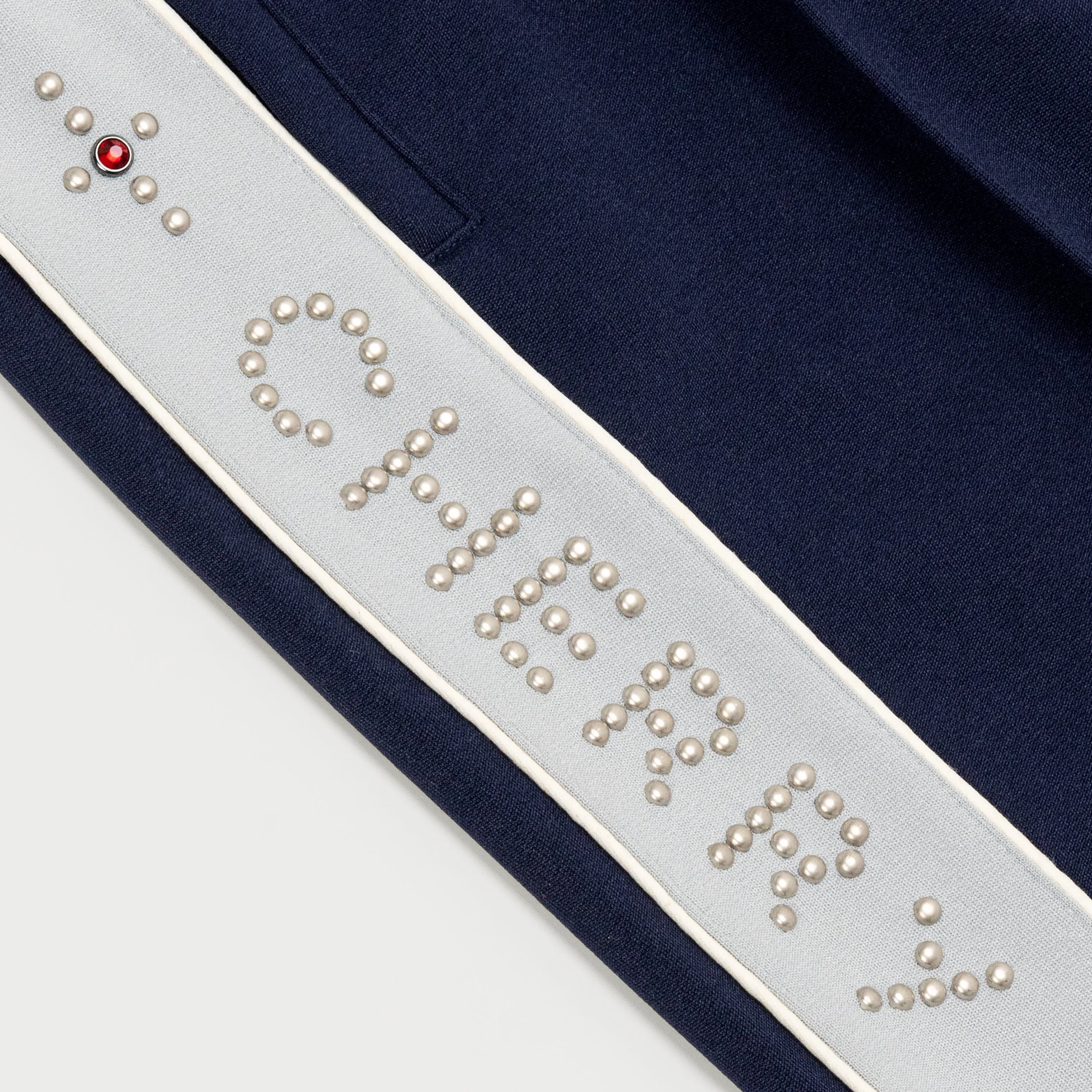 Studded Track Pants (Navy)