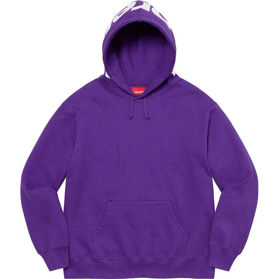 Supreme Contrast Hooded Sweatshirt (Purple)