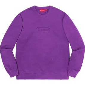 Supreme Cutout Logo Crewneck (Violet)