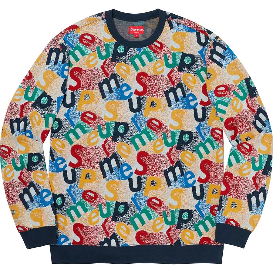 Supreme Scatter Text Crewneck (Multi)