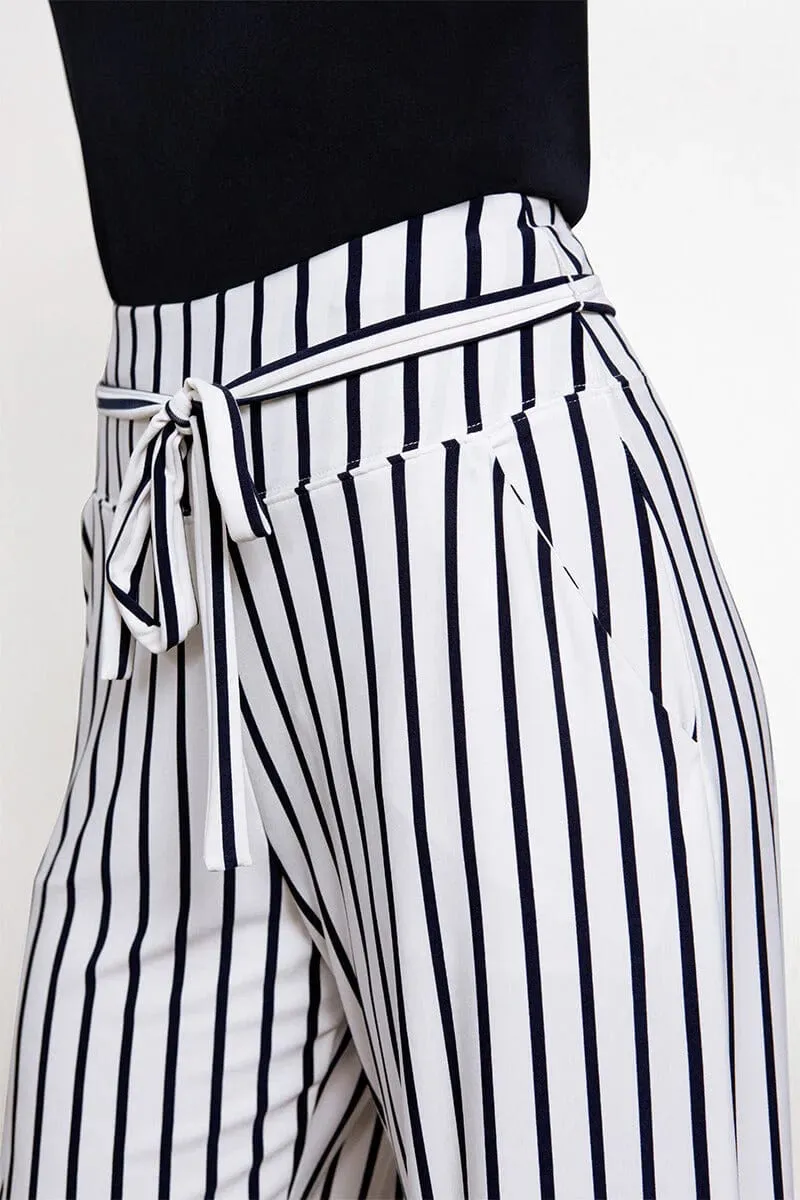 Sympli Stripe Wide Leg Trouser 27195