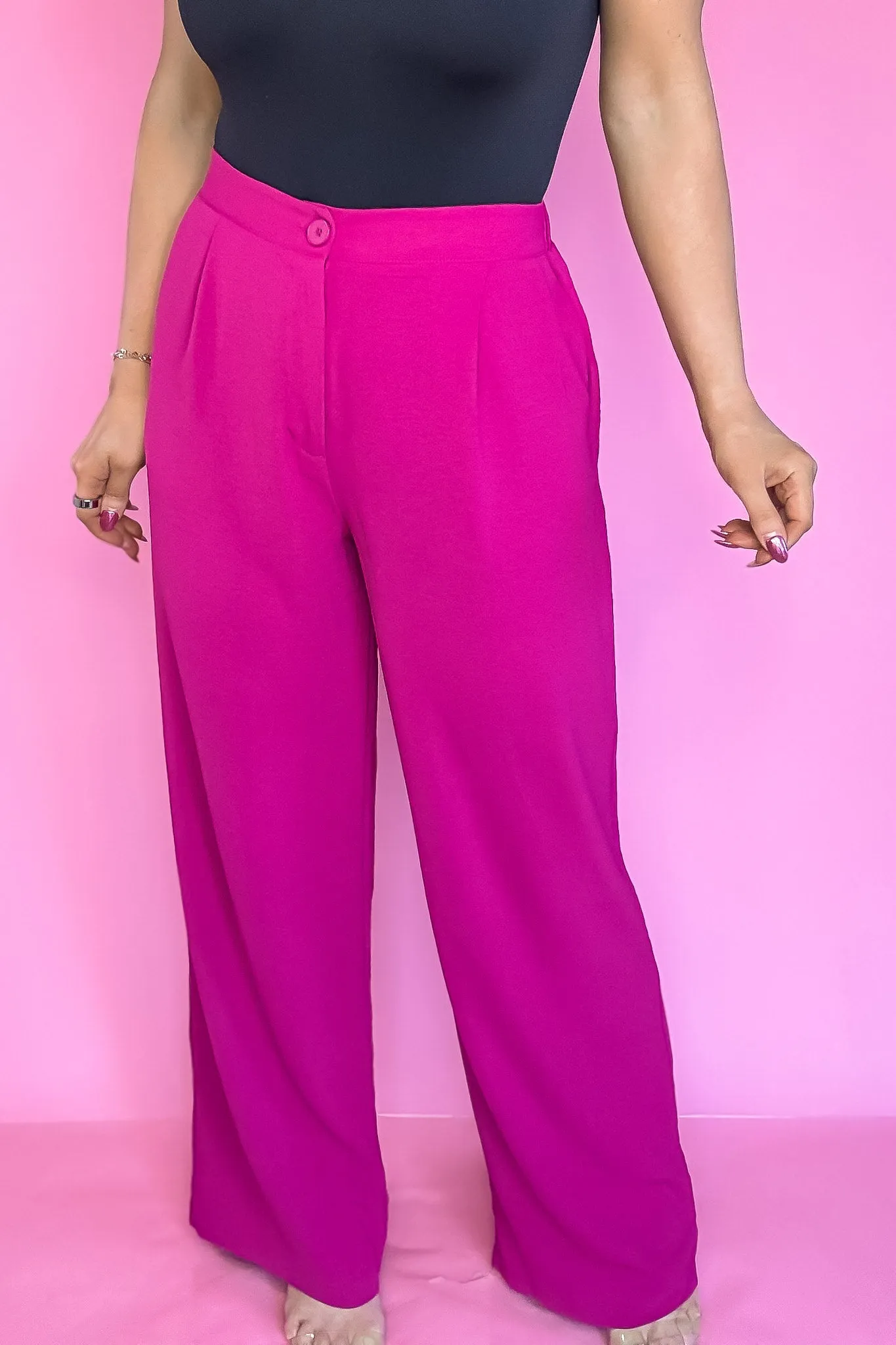 Tailored Love Magenta High Waisted Brooklyn Airflow Pants