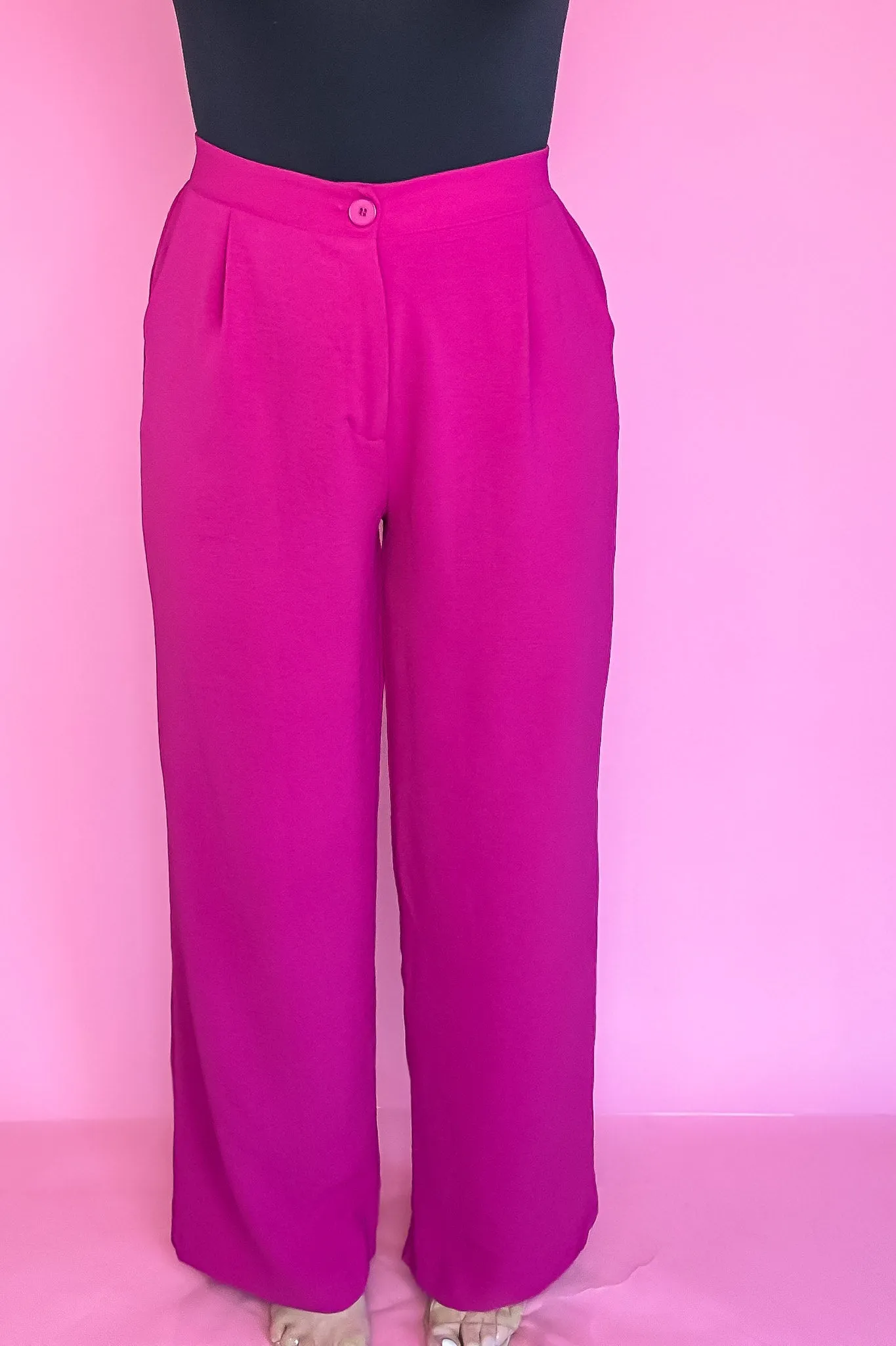 Tailored Love Magenta High Waisted Brooklyn Airflow Pants