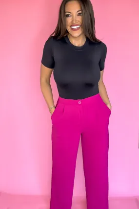 Tailored Love Magenta High Waisted Brooklyn Airflow Pants