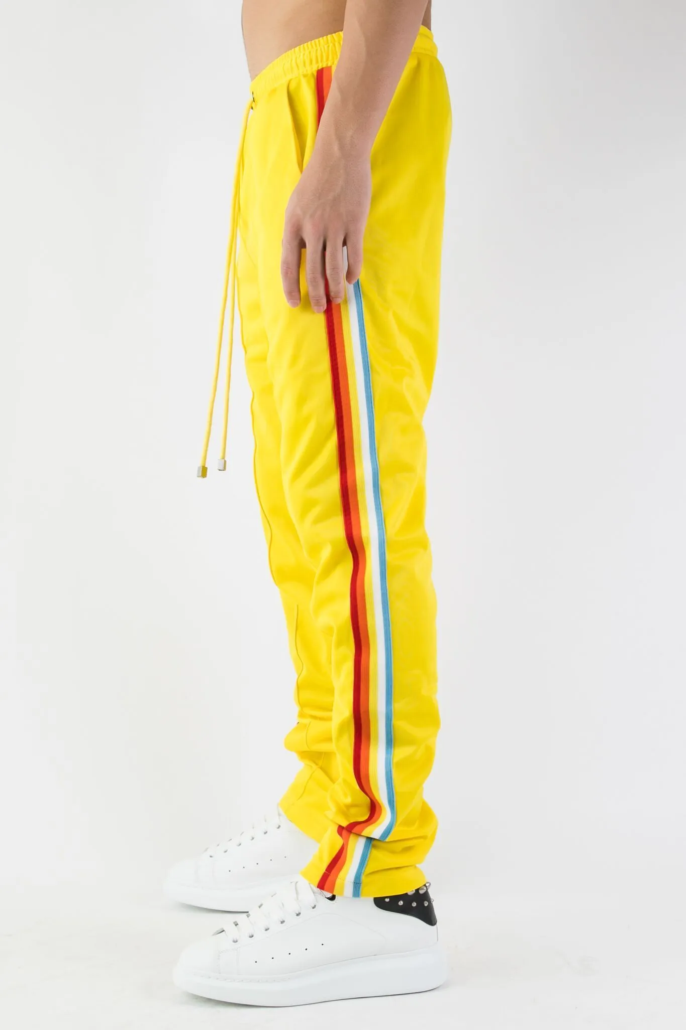 Mens Stylish Turmeric Morning Track Pants - Comfortable Athletic Wear with Breathable Fabric