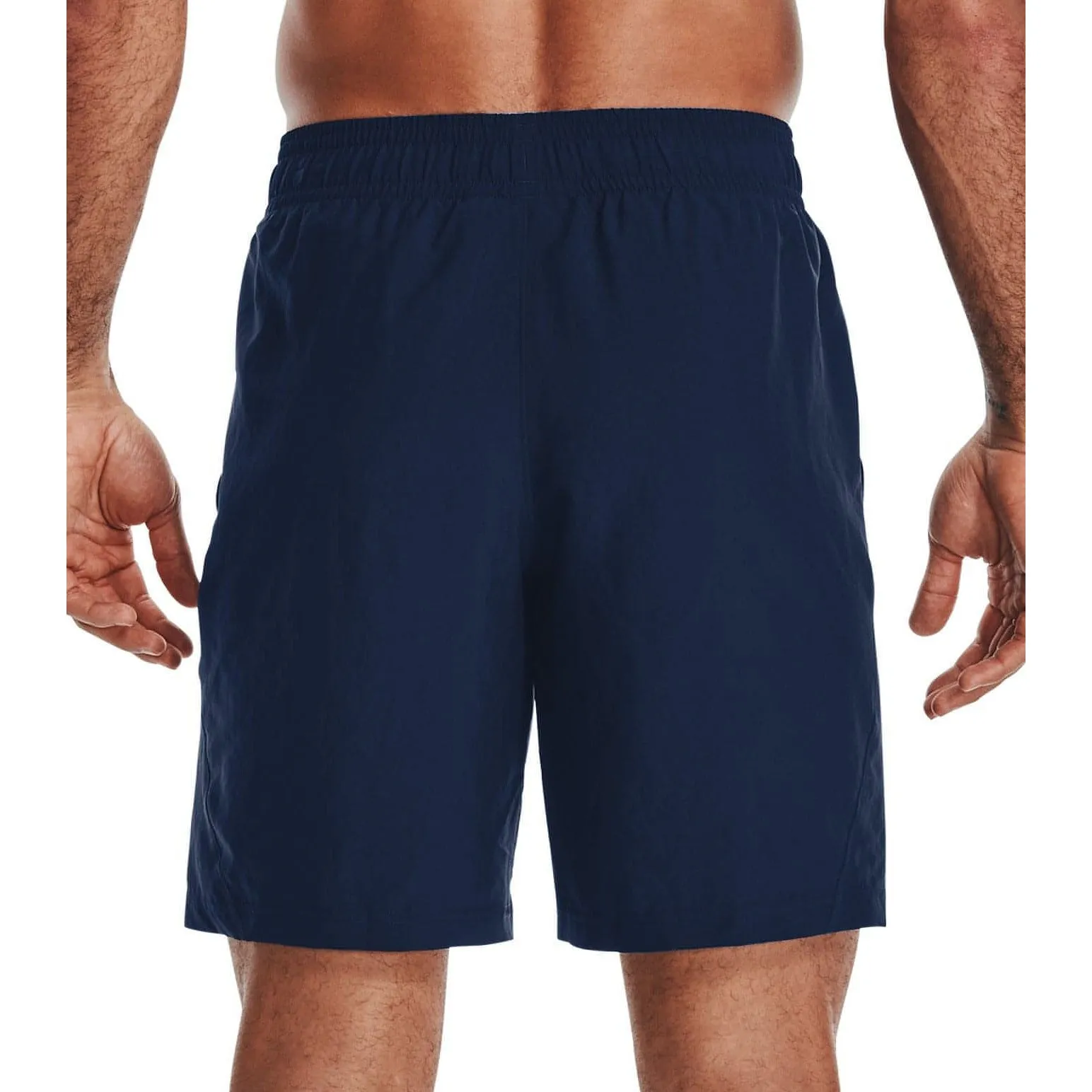 Under Armour Woven Graphic Wordmark Mens Training Shorts - Navy