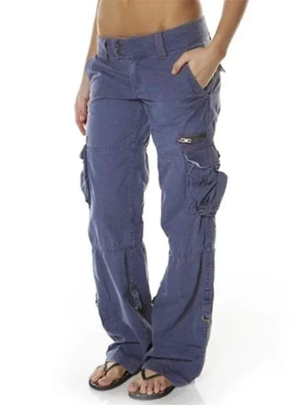 Versatile and Comfortable Women's Cotton Cargo Pants - Perfect for Everyday Wear