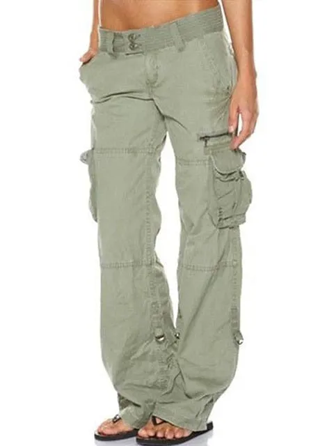 Versatile and Comfortable Women's Cotton Cargo Pants - Perfect for Everyday Wear