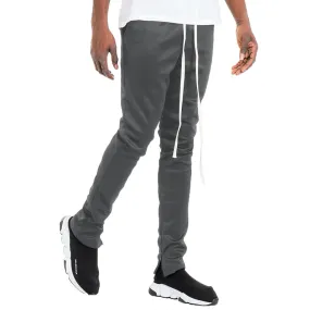 WEIV Essential Solid Track Pants in Dark Grey