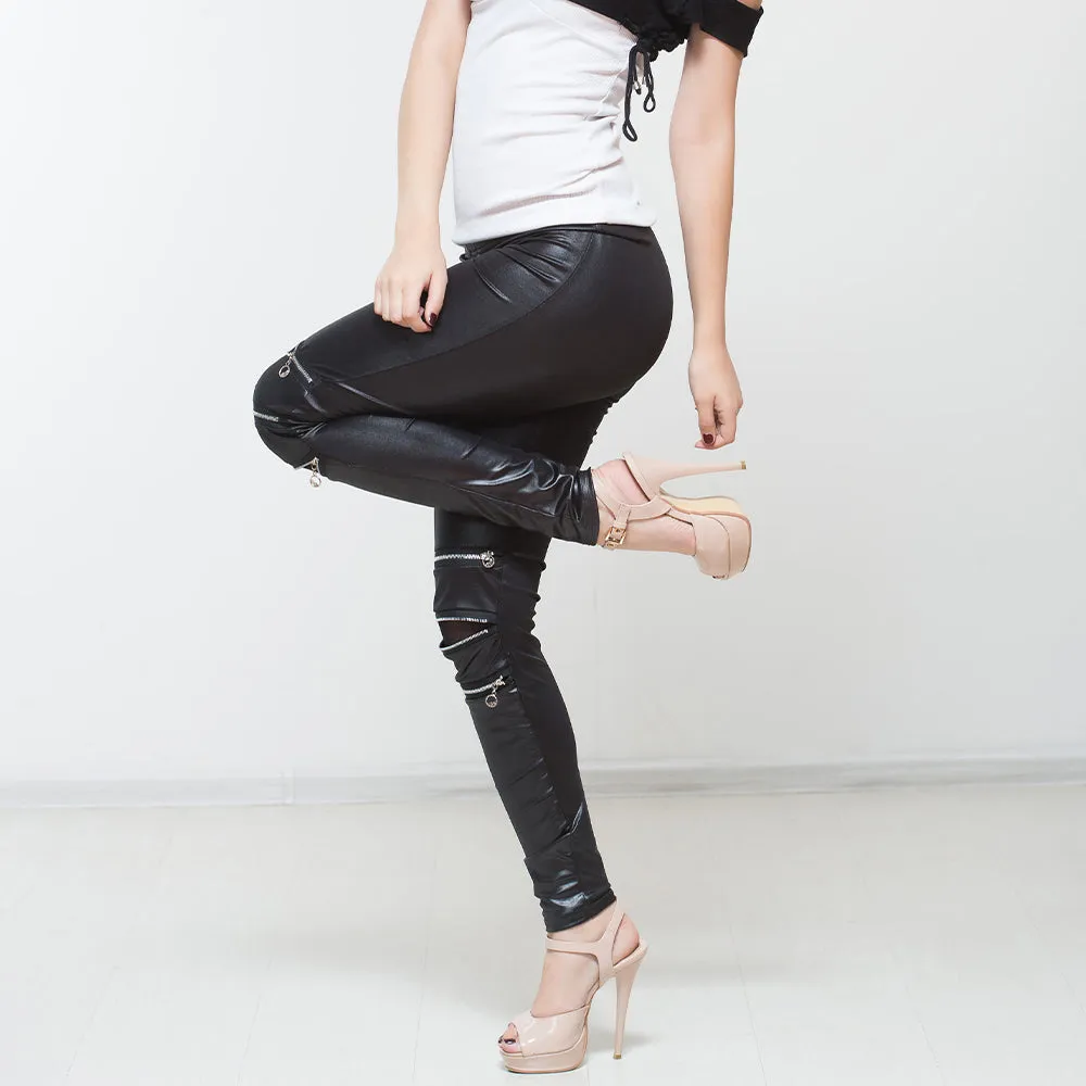 Women's Skinny Leather Pants - Phoebe