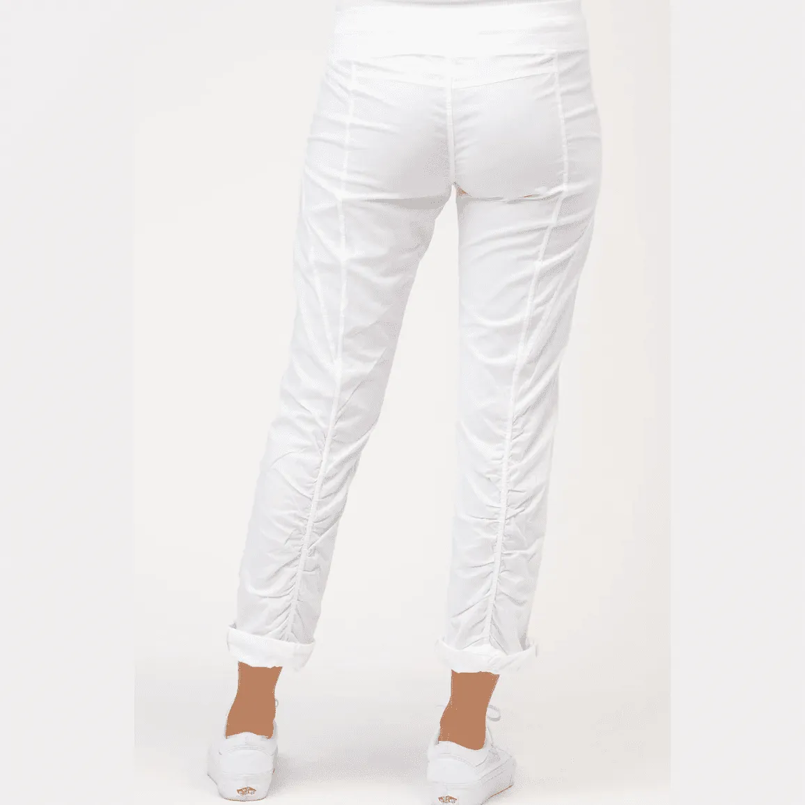 XCVI Wearables Jules Ruching Pants in White