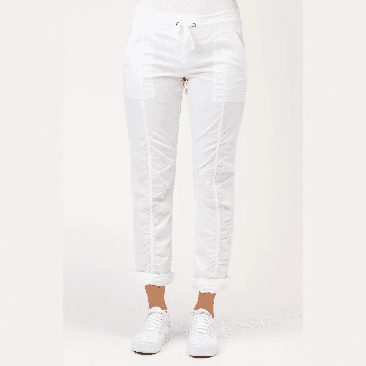 XCVI Wearables Jules Ruching Pants in White