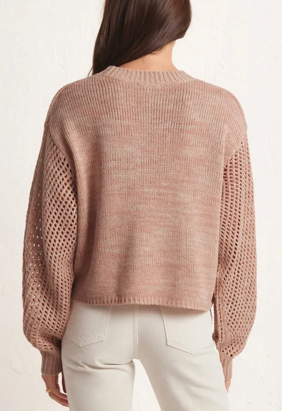 Z Supply - Blushing Love Sweater Soft Pink