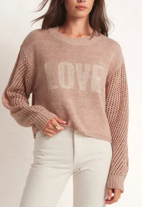 Z Supply - Blushing Love Sweater Soft Pink